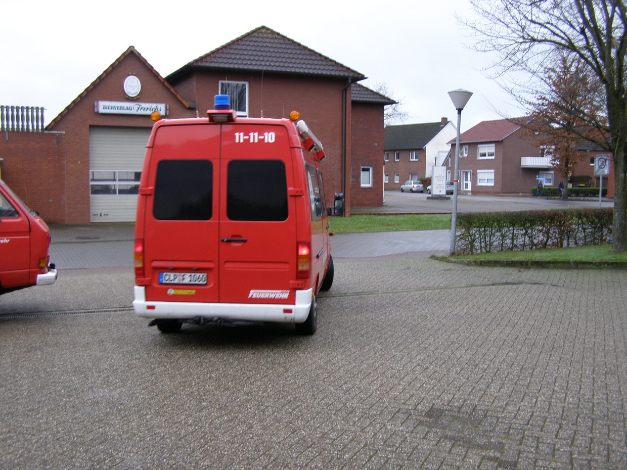 Booster- Impfungen für Feuerwehrkameraden des Landkreises Cloppenburg in Sögel (Emsland)